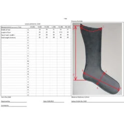 Latex Sokken Van Latexa -Rimba Winkel 1163sizeChart