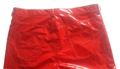 Heren Lak Jeans Van Ledapol -Rimba Winkel 1185 rot hinten Hosentaschen