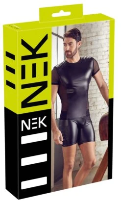 Nauwsluitend Wetlook Hemd In Bikerstijl Van NEK -Rimba Winkel 21614001701 verp
