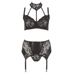Plus Size Kanten Jarretel Lingerie Set Van Cottelli Collection Plus -Rimba Winkel 2212951 05