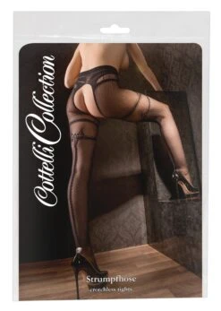Jarretel Kousen Met Open Kruis Van Cottelli Collection Stockings -Rimba Winkel 25102511111 verp