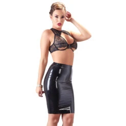 Zwarte Latex Rok Van LATE-X