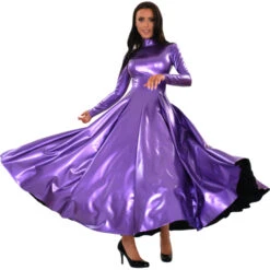 DateX Zeer Lange Elegante Jurk Met Lange Mouwen -Rimba Winkel DateX very long elegant dress with long sleeves 9476