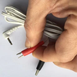 Lead Wire With 2 Alligator Clamps 5 Lead Wire With 2 Alligator Clamps -Rimba Winkel E stim cable 1