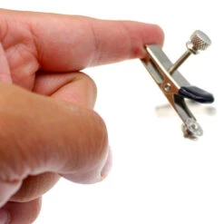 Verstelbare Electro Tepel Klemmen Van FM Electrosex -Rimba Winkel Electro Nipple Clamp