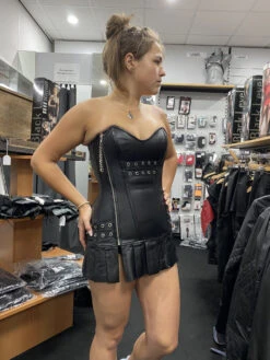 Fetish Genuine Leather Strapless Corset Dress -Rimba Winkel IMG 3891