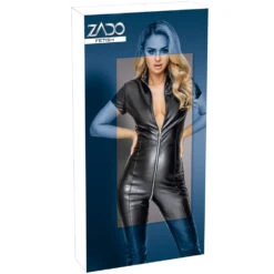 Zwart Lederen Jumpsuit By ZADO 20010391031