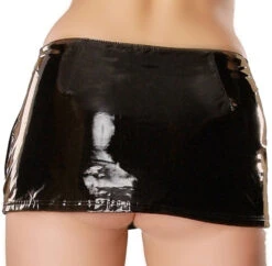 Ledapol PVC Hipster Mini Rokje -Rimba Winkel Ledapol Vinyl Mini skirt 1735 back