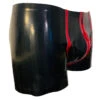 Zwart/Rode Latex Shorts Van RubberDutch -Rimba Winkel MSB06 01