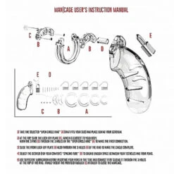 ManCage Short Kuisheidskooi - Transparant Model 01 -Rimba Winkel Man Cage transparant 1