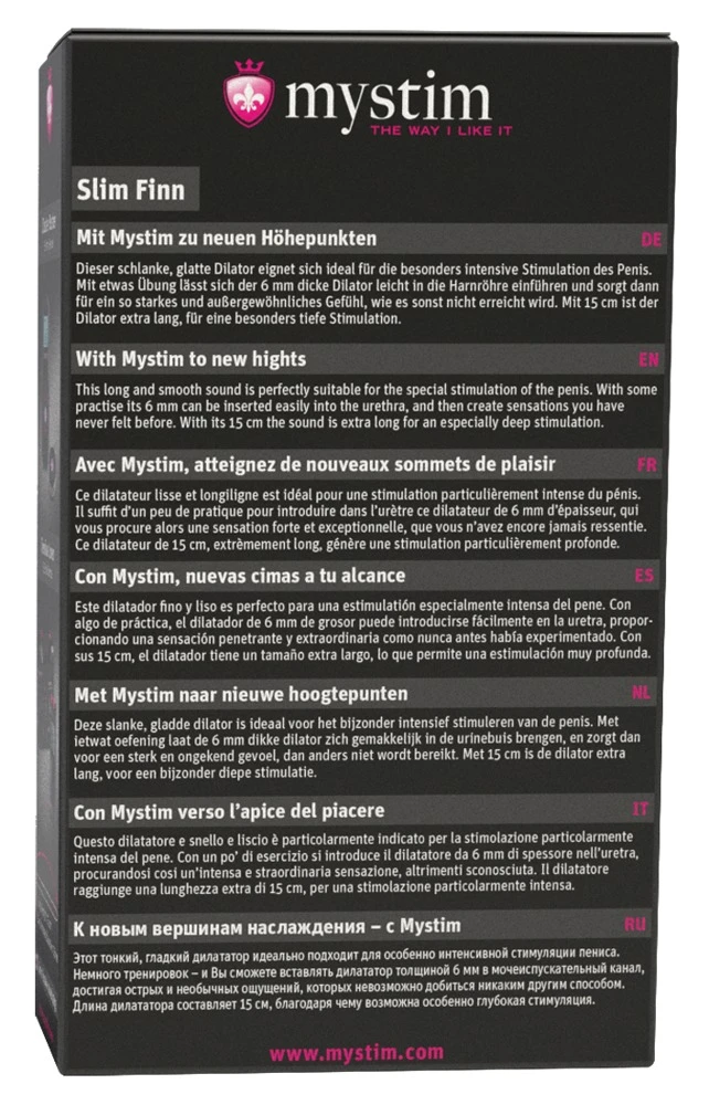 Slim Finn Dilator Van MyStim 5 Slim Finn Dilator Van MyStim - Afbeelding 3