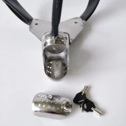 The Enforcer II Stalen Kuisheidsgordel Voor Mannen -Rimba Winkel The Enforcer chastitybelt 3