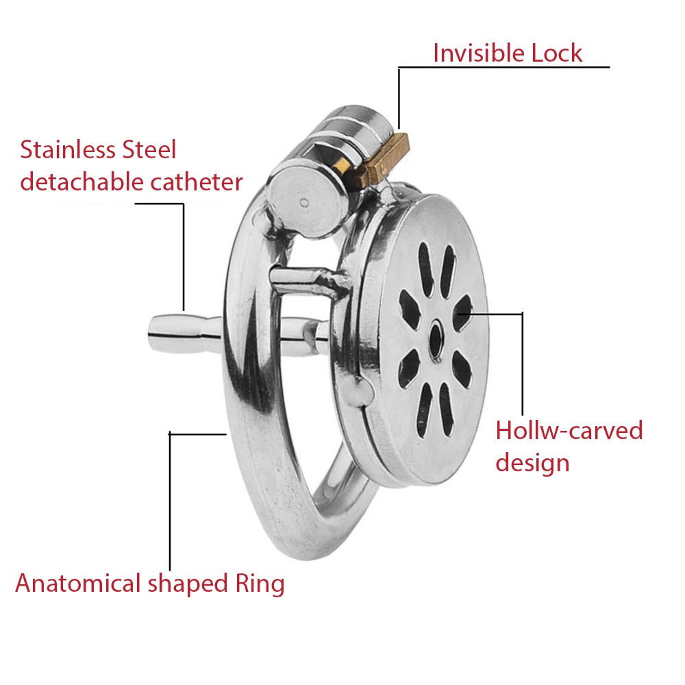Ultra Korte Kuisheidskooi Met RVS Penis Plug 7 Ultra Korte Kuisheidskooi Met RVS Penis Plug - Afbeelding 5