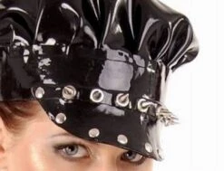 Latex Pet Met Rivets En Spikes Van Anita Berg AB4115 -Rimba Winkel ab4115 red red latex cap with studs and spikes 9304