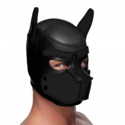 Master Series Spike Neoprene Puppy Hood Black