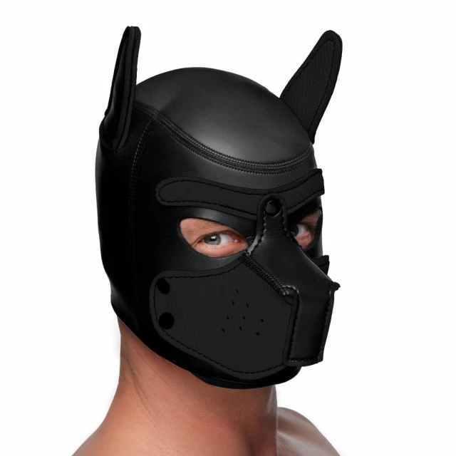 Master Series Spike Neoprene Puppy Hood Black 3 Master Series Spike Neoprene Puppy Hood Black