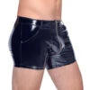 Heren Lak Shorts Van Black Level -Rimba Winkel black level vinyl pants 4