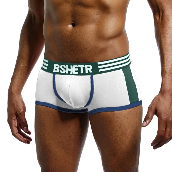BShetr Heren Short Wit/Groen L 4 BShetr Heren Short Wit/Groen L - Afbeelding 2