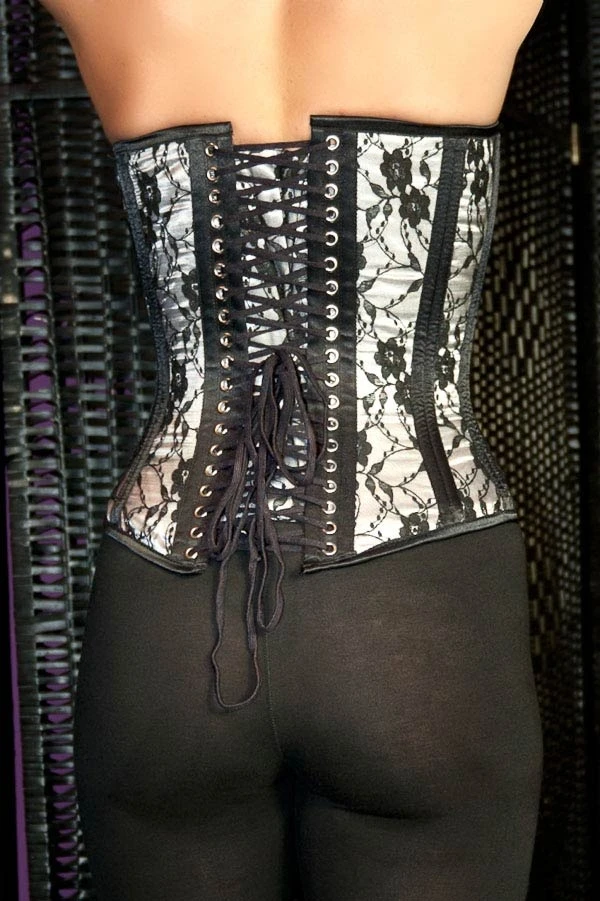 Carmen Bovenborst Corset Ivoor / Zwart 7 Carmen Bovenborst Corset Ivoor / Zwart - Afbeelding 5