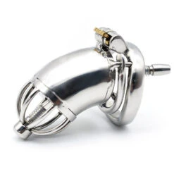 RVS Kuisheidskooi Met Spike Ring (lange Versie) Van MAE-Toys -Rimba Winkel chastity device 1