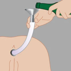 Bring The Steel To Enema Play With The Funnel And Large Plug -Rimba Winkel clysma 1