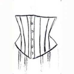 Zijden Corset Met Blauw/Gouden Chinese Draak-design Van Erotex -Rimba Winkel ec005 1