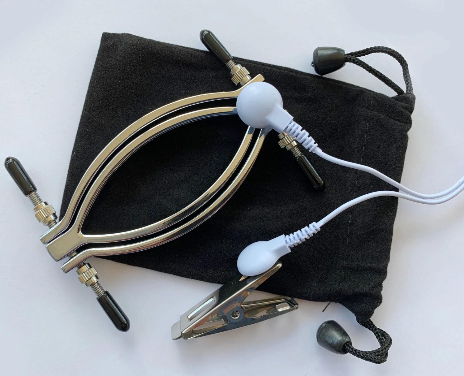 Estim Unipolaire Stalen Labia Klem Van FM ElectroSex 6 Estim Unipolaire Stalen Labia Klem Van FM ElectroSex - Afbeelding 4