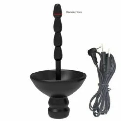 Siliconen Sounding Plug Met Dop En Gratis Mini E-stim Power Box -Rimba Winkel estim soundset 1