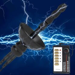 Siliconen Sounding Plug Met Dop En Gratis Mini E-stim Power Box -Rimba Winkel estim soundset