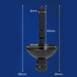 Siliconen Sounding Plug Met Dop En Gratis Mini E-stim Power Box -Rimba Winkel estim soundset 8mm