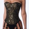 Wild Silk Corset Asia Dragon Black
