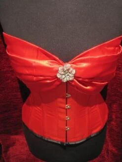 Satijnen Korset Top Met Broche -Rimba Winkel et ec095 satin corset top 5861