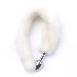 Fox Tail Plug White - Diameter 42mm, Inbrengbare Lengte 70mm -Rimba Winkel foxtail 3330027 03