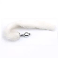 Fox Tail Plug White - Diameter 42mm, Inbrengbare Lengte 70mm -Rimba Winkel foxtail 3330027 04
