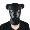 Latex Leopard Animal Mask With Back Zipper