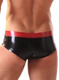 Latex Hipster Slipje Van Honour Clothing #R1642 -Rimba Winkel hr r1642 latex rubber contrast pants size medium or large 18719