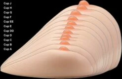 One Pair Of Japanese Siliconen Breasts - Cup D Symmetrical Shape - Cup D -Rimba Winkel jfs bt700 japanese siliconen breasts cup d 10452