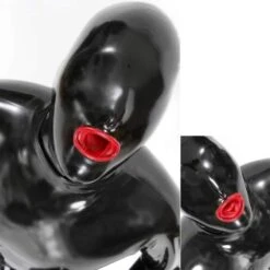 Latex-Masker Met Rode Inwendige Condoom Van Latexa 3164 -Rimba Winkel la 3164 latex mask with condome inside 2752