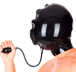 Inflatable Latex Hood With 2 Zippers By Latexa -Rimba Winkel la 3172 06 1