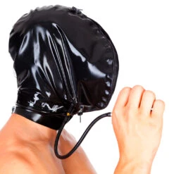 Inflatable Latex Hood With 2 Zippers By Latexa -Rimba Winkel la 3172 07