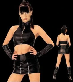 Zwarte Lederen Mini Rok Maat EU 34 Van Ledapol 016 -Rimba Winkel le 016 eu34 uk6 leather mini skirt size eu 34 uk 6 3841