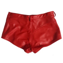 Lederen Dames Hotpants Van Ledapol -Rimba Winkel le 0795red 02