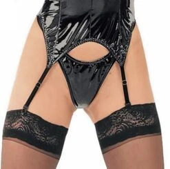 Zwarte Lak Strapbody Van Ledapol 1034 9 Zwarte Lak Strapbody Van Ledapol 1034 -Rimba Winkel le 1034 black pvc strapsbody 1034 25727