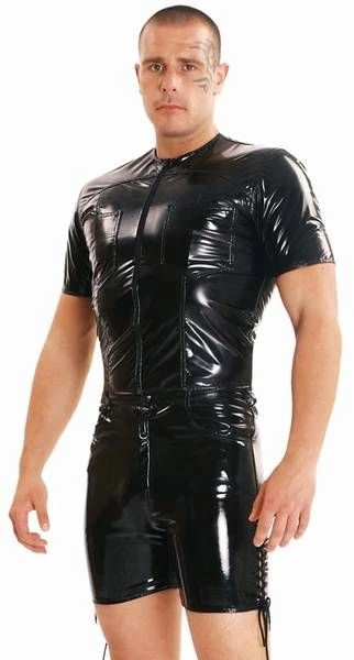 Zwart Heren Lak Shirt Van Ledapol 1453 4 Zwart Heren Lak Shirt Van Ledapol 1453 - Afbeelding 2