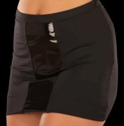 Zwart Lak Stretch Mini Rokje Maat Small Van Ledapol 1583 -Rimba Winkel le 1583 blk s pvc stretch black mini skirt size small 7715