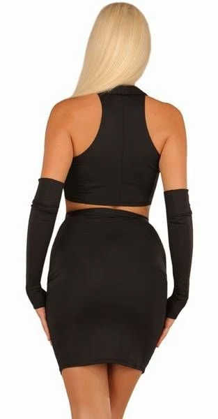 Zwarte Stretch Rok Van Ledapol 3017 4 Zwarte Stretch Rok Van Ledapol 3017 - Afbeelding 2