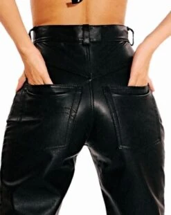 Zwart Lederen Dames Broek Van Ledapol 702 -Rimba Winkel le 702 blk ladies black leather pants 702 6627 1