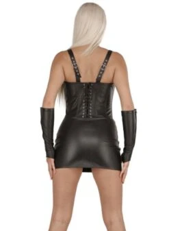 Zwart Lederen Mini Rokje Van Ledapol 785 -Rimba Winkel le 785 blk black leather miniskirt 785 27243