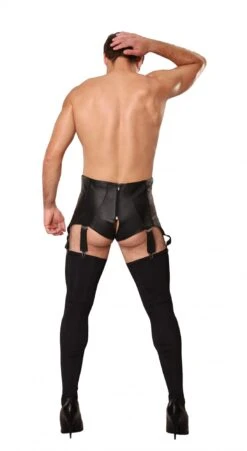 Lederen Jarretel Herenslip van Ledapol