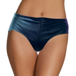Dames Lamslederen Slip Met Kant En Ritssluiting -Rimba Winkel leather briefs 1